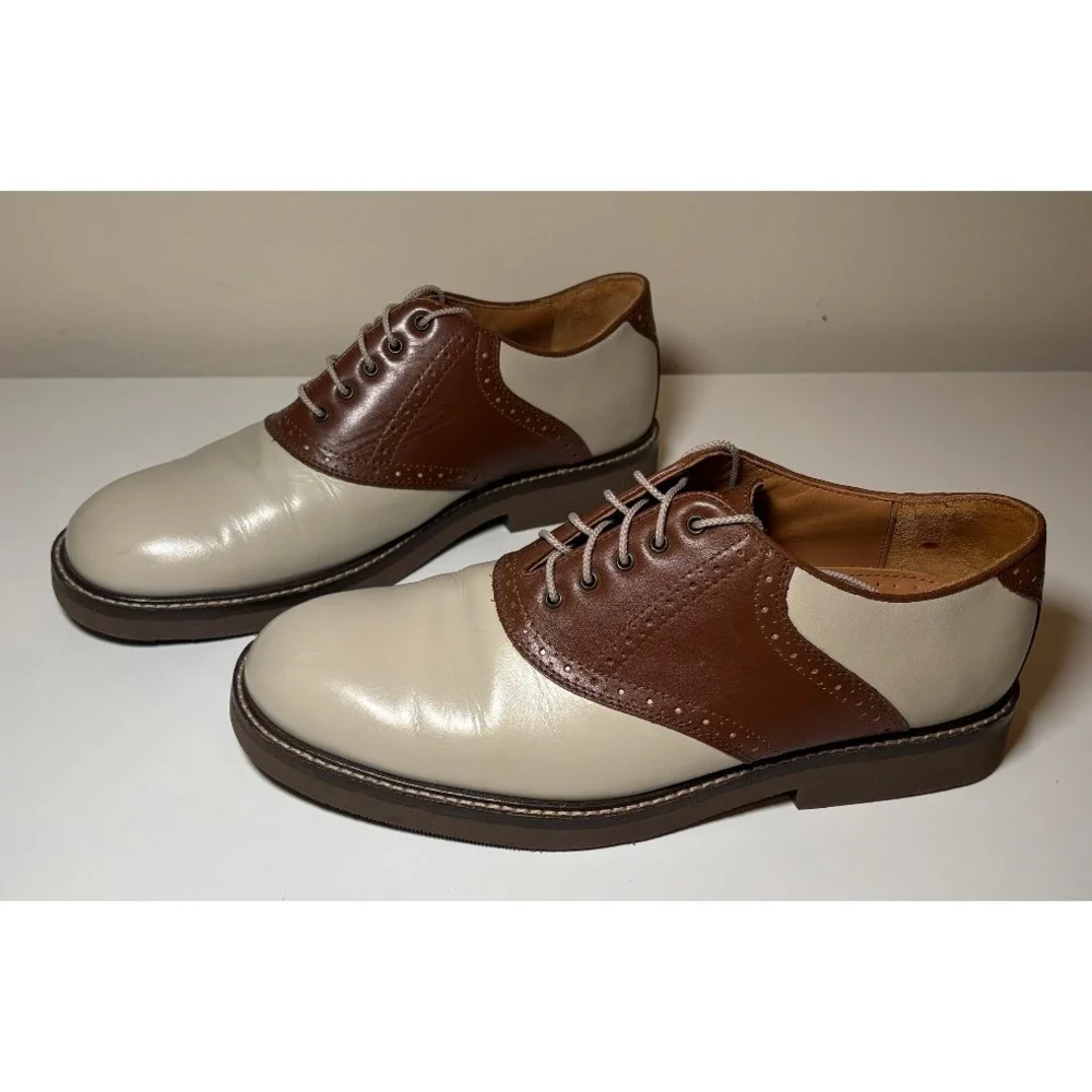 Brown And Cream Saddle Shoes | Jos A Bank | Men's Size 11